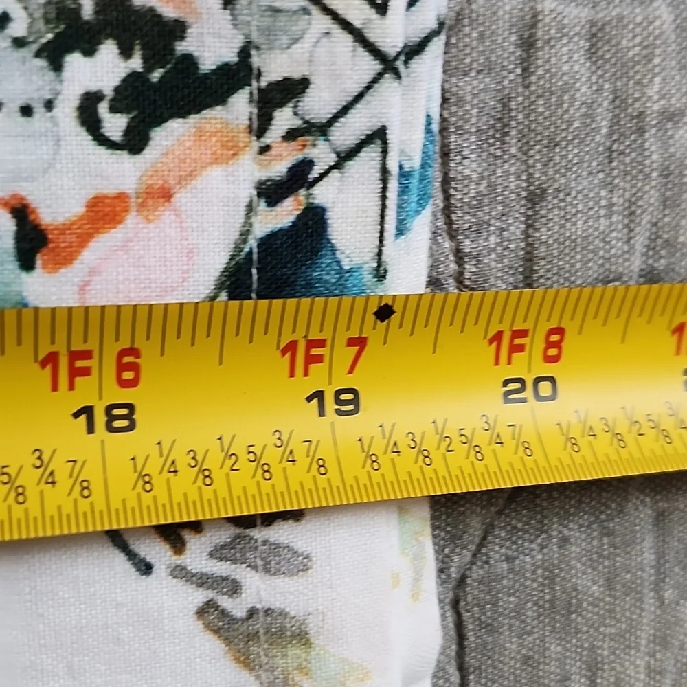 Anthropologie White and Multicolor Patterned Napkins Set Of 7 - Picture 8 of 10